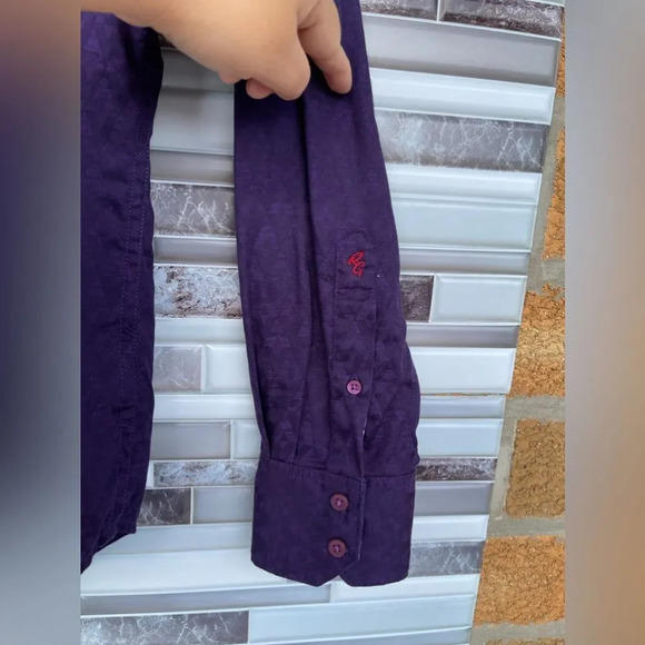 Robert Graham purple shirt size medium - Picture 5 of 9